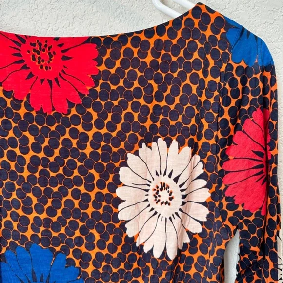 Boden Orange Faux Wrap Annie Dress Size 10 - Picture 7 of 7